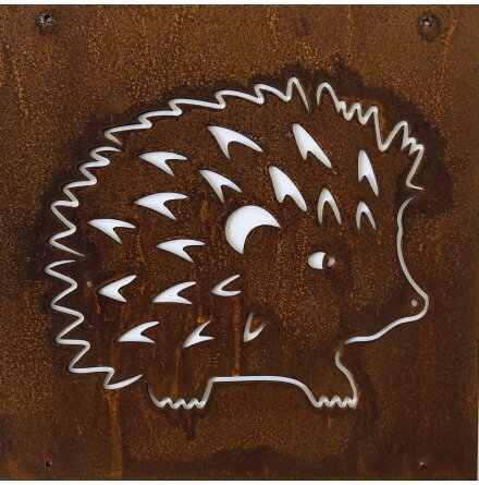 Skylt till armeringsjrn Igelkott Lind Decoration