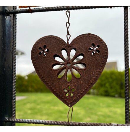 Skylt till armeringsj�rn Hj�rta dubbelsidigt Lind Decoration