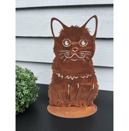 Katten Smile p� fot Lind decoration